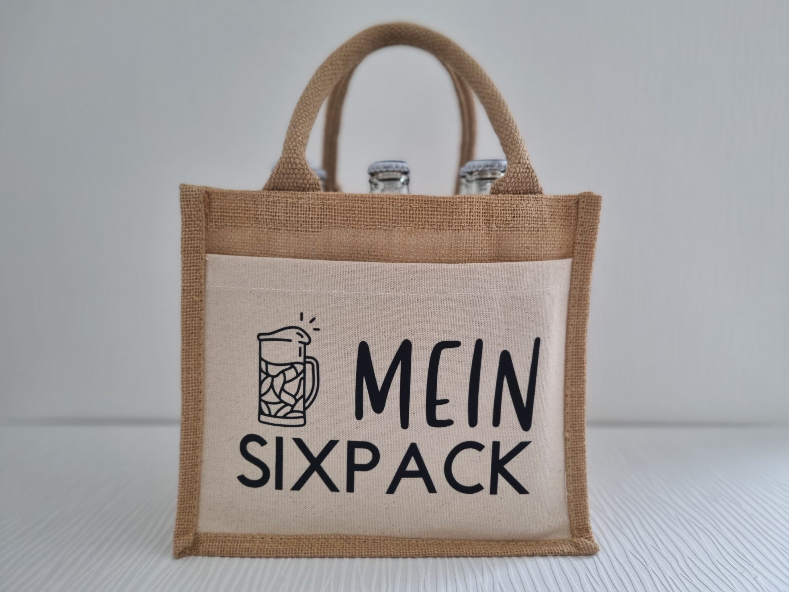Männertragetasche für Bier | Männerhandtasche Vatertag Geschenk personalisiert – Bild 4