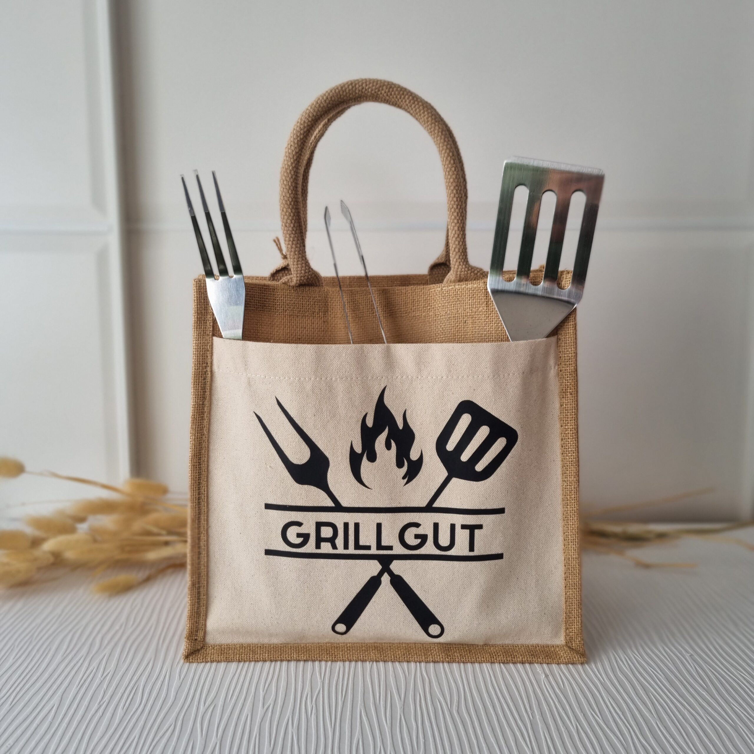 personalisierte jutetasche – geschenk für hebamme, lehrerin oder lieblingsmenschen | handgefertigt & nachhaltig